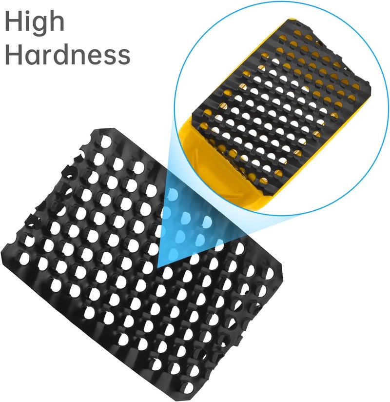 Omninmo 2-1/2" Curved Flat Standard Cut Replacement Blade, 4 Pack Steel Shaver Cheesegrater Rasp for Surform Pocket Plane, Dent Repairs, Wood Fiberglass, Shaping Curved Surfaces Hand Plane Scraper - Image 2